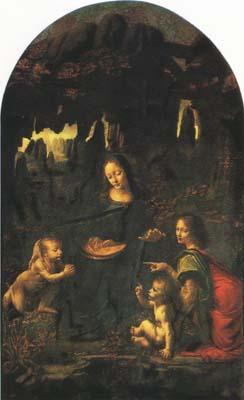 Leonardo  Da Vinci Virgin of the Rocks (mk10) oil painting picture
